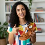 Sandália Papete Marrom Caramelo com duas Tiras