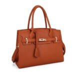 Bolsa Feminina Grande Couro PU Ombro e Transversal Versátil