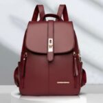 Mochila Social Feminina Couro Reforçada Estilo Canguru Elegante