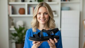 Papete Feminina Dunas Confortável uma Tira