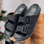 Sandália Papete Moleca Birken 2 Fivelas Confortável Original