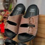 Sandália Papete Moleca Birken 2 Fivelas Confortável Original