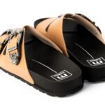 Sandália Papete Feminina Moleca Nude com Fivela Confortável