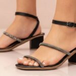 Sandália Feminina Salto Grosso Baixo Confortável Bellinda Shoes