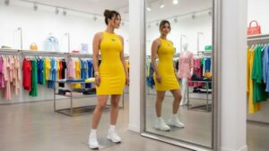 Vestido Brasil Tubinho com Escudo Bordado