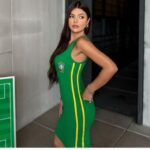 Vestido Curto Ribana Brasil Copa Estilo Esportivo Confortável