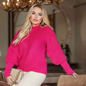 Blusa Feminina Manga Bufante Tricô