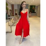 Vestido Midi Longo Crepinho Com Bojo