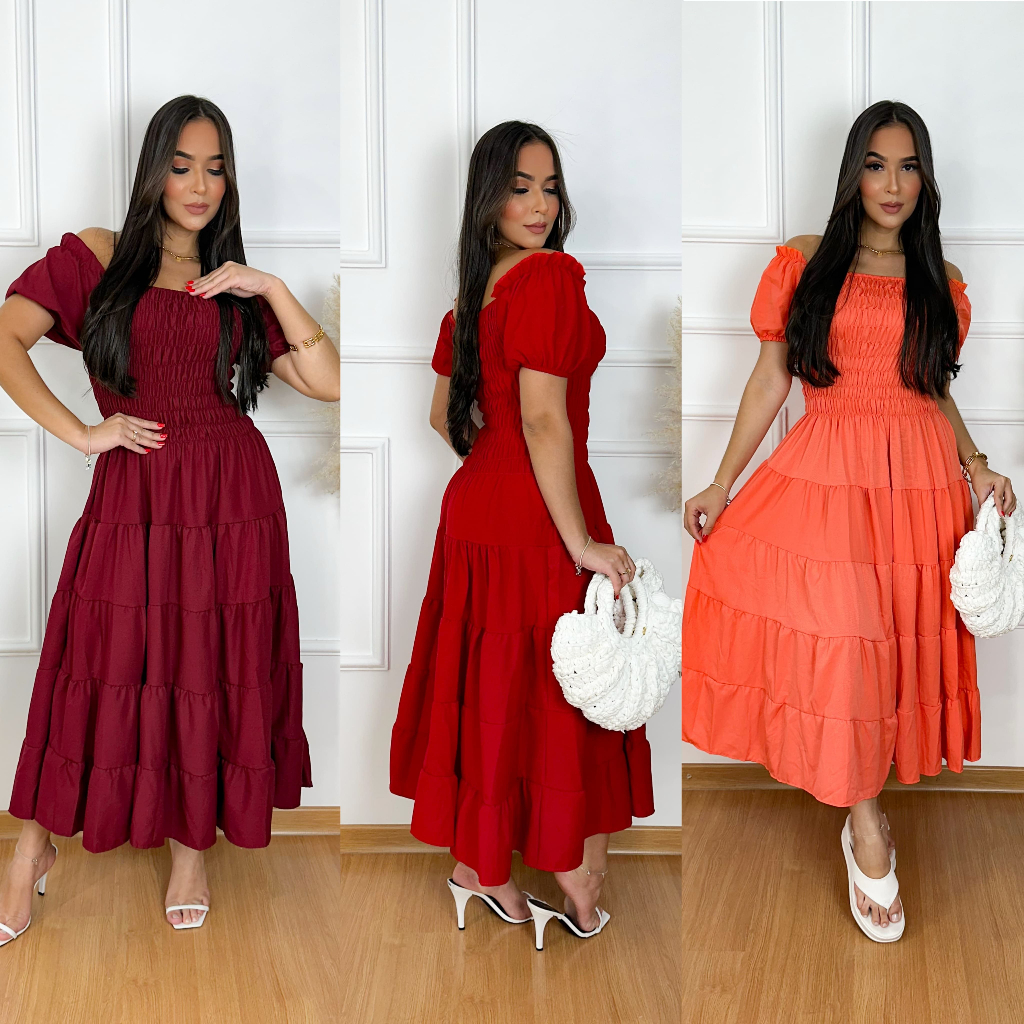 Vestido Evangélico Lastex Quatro Marias