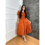 Vestido Evangélico Lastex Quatro Marias