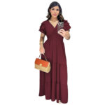 Vestido Longo Manga 3 Maria