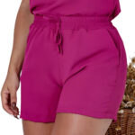 Blusa Feminina Gola V e Short Soltinho