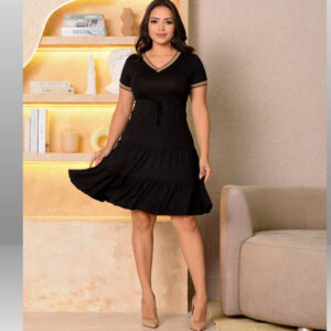 Vestido Rodado Gode em Malha