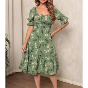 Vestido Feminino Midi Crepinho