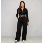 Calça Pantalona de Alfaiataria Cintura Alta