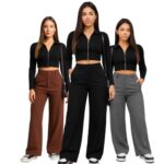 Calça Pantalona de Alfaiataria Cintura Alta