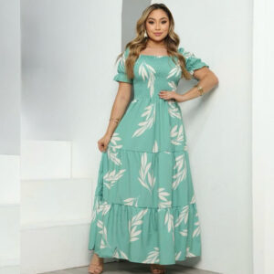 Vestido Longo Feminino de Lastex Três Marias