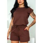 Conjunto em Malha em algodão Shorts e Blusa
