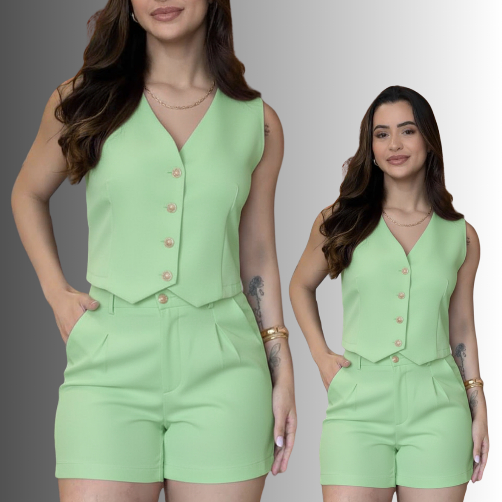 Bermudinha Social Blogueirinha Casual e Moderno