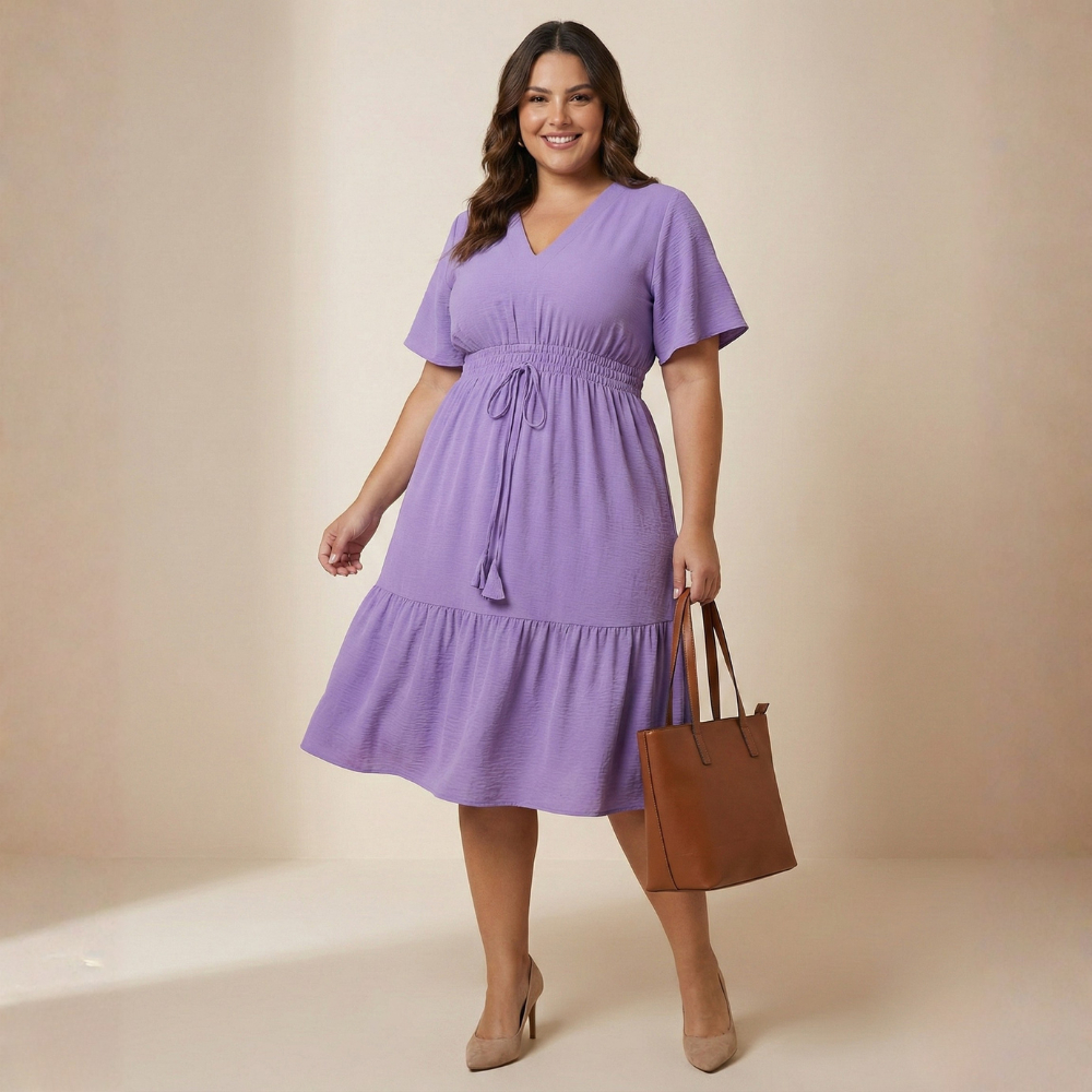 Vestido Plus Size 48 ao 58 Soltinho e não amassa