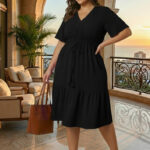 Vestido Plus Size 48 ao 58 Soltinho e não amassa