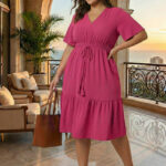 Vestido Plus Size 48 ao 58 Soltinho e não amassa