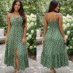 Vestido Midi Longo Crepinho Com Bojo