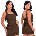 Look Completo com Alça Regulável e Amarração Charmosa