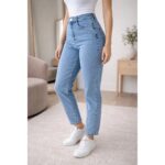 Calça Jeans Cintura Alta Feminina
