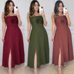 Vestido Midi Floral para Verão e Festa