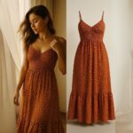 Vestido Longo Lastex Busto Decote V