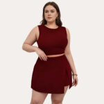 Conjunto Short Saia com Cropped