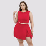 Short Saia com Cropped