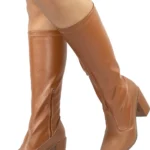 Bota Feminina Cano Longo Stretch Salto Alto