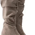 Bota Feminina Lumiss Cano Longo Enrugada Slouchy
