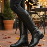 Bota Montaria Feminina Cano Longo Coturno