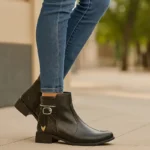 Coturno Feminino Cano Curto Botinha Casual
