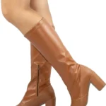 Bota Feminina Cano Longo Stretch Salto Alto