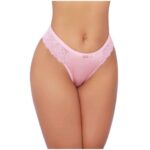 Calcinhas Tanga Fio Microfibra com Renda