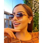 Óculos de Sol Feminino Retangular Retrô Lente UV400