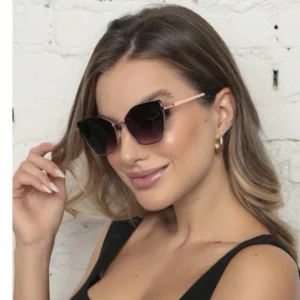 Óculos de Sol Feminino Gatinha Retrô Luxo UV400