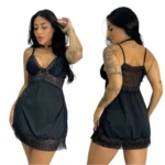 Camisola com Detalhes em Renda Sem Bojo