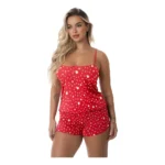 Kit com 4 Conjuntos Femininos Baby Doll Pijama
