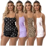 Kit com 4 Conjuntos Femininos Baby Doll Pijama
