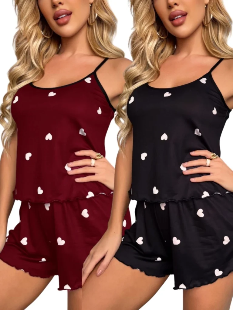 Kit Pijamas Conjuntos Baby Doll Feminina Original
