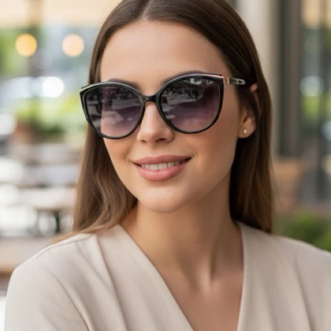 Óculos de Sol Modelo Gatinho Feminino Elegante