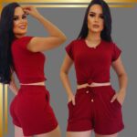 Conjunto Feminino Short e Blusa Casual