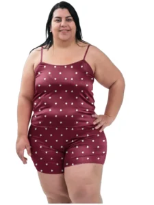 Kit com 2 Conjuntos Plus Size Baby Doll Short Doll
