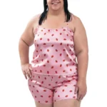 Kit com 2 Conjuntos Plus Size Baby Doll Short Doll