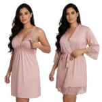 Camisola Amamentação Pós Parto com Robe